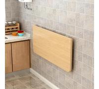 Space-Saving Wall-Mounted Folding Dining Table - Sturdy Solid Wood Heavy-Du 110lb Capaci Brackets Perfect for Kitchen Office & Home Use - 47.2"x19.7"