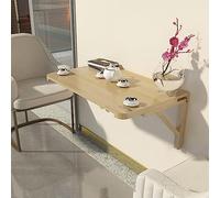 Space-Saving Wall-Mounted Folding Dining Table - Versatile Outdoor Home Bar & Office Desk - Floating Wooden Laptop Table (120x50cm) Perfect for Small Spaces & Gardens