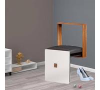 Space Saving Wall Mounted Folding Shoe ging Stool Foldable Entryway Bench for Restroom & Living Room Shower Stool Invisible Design & Slish