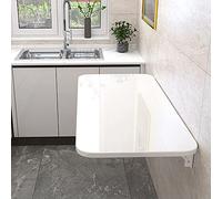 Space-Saving Wall-Mounted Folding Table - Compact Drop-Leaf Desk for Small Spaces, Perfect for Kitchen, Laundry, and Dining Areas - Smart Solution for Limited Spaces