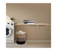 Space Saving Wall Mounted Folding Table Compact Fold Down Desk for Small Spaces MultiFunctional Wooden Workstation Ideal for Home Office and Tiny Apartments