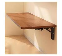 Space-Saving Wall Mounted Folding Table - Sturdy Wooden Desk with Heavy Duty Bracket - Ideal for Laundry Kitchen Office Bedroom & Study - Compact Laptop Desk for Small Spaces (Color: C)
