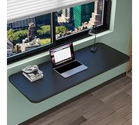 Space-Saving Wall-Mounted Folding Table - Versatile Compact Work and Dining Desk Hanging Computer Table for Bedroom and Dining Room Black 80 x 30 cm