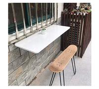 Space-Saving Wall-Mounted Folding Table - Versatile White Desk for Small Spaces Ideal as Kitchen Workbench Dining Table or Home Office Computer Desk - Compact & Stylish Design