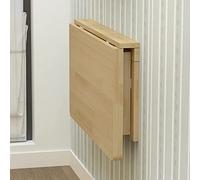 Space Saving Wall Mounted Folding Table with Shelf - Sturdy Workbench for Laundry Kitchen Dining & Computer Use - Ideal for Small Spaces & Versatile Solutions