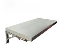 Space-Saving Wall-Mounted Stainless Steel Folding Table 40x70cm - Versatile Drop Leaf Design for Outdoor Kitchen Balcony & Patio - Rust-Resistant Durable Perfect for Small Spaces