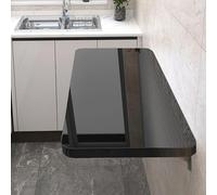 Space-Saving White Wall-Mounted Folding Table - Extendable Table for Small Spaces Laundry Room Kitchen & Dining Room - Compact Size: 24 x 20 Inches (60 x 50 cm)