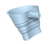 Space Saving Wide Mouth Stand Mixer Attachment Powder Funnel 30 Degree Angled Spout for Mixer Accessories Food Grade Mixer Flour Funnel