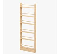 Space-Saving Wooden Magazine Rack for Home Office - Floor Standing Brochure Stand Large Capacity for Books Newspapers & Tablets - Corner Size 80x177cm