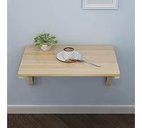 Space-Saving Wooden Wall-Mounted Folding Table, 47x15.7in Drop-Leaf Desk for Home Office, Laundry Room, Kitchen & Dining Room, Stylish & Functional Design