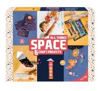 Space Science Craft Kit Gift 6-in-1 | Arts Crafts Space Toy for Kids Ages 6-8 | Gifts for Boys and Girls Aged 6,7,8,9,10 Year Olds | Solar System Toys for Kids
