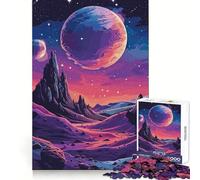 Space SciFi Landscape Hard Jigsaw Puzzle for Adults 1000 Pieces Boost Recall Calm Escape Tight Edge 50x75cm