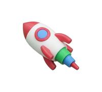Space Sensory Keychain Toy - Soft Cute Spaceship Keychain,Sensory Rocket Toy - for Kids Friends Youth Teens Offices Work Classroom Study Waiting Rooms Travel Trips