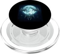 Space Ships under the terrestrial moon Funny Meme PopSockets PopGrip for MagSafe