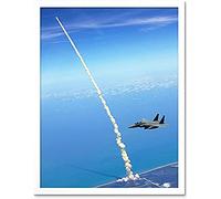 Space Shuttle Atlantis Launch Strike Eagle Patrol Photo Unframed Wall Art Print Poster Home Decor Premium