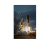 Space Shuttle Atlantis Space Poster Office Room Decor Cosmic Starry Sky Wall Art Posters for Wall Decoration 20x30inch(50x75cm)