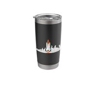 Space Shuttle Launching from The Ground Stainless Steel Insulated Tumbler