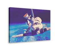 Space Shuttle - Retro Astronaut Spaceflight Canvas Poster Bedroom Decor Landscape Office Room Decor Gift 20" L X 30" W