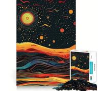 Space Sky Wall Art Poster 1000 Piece Jigsaw Puzzle for Adults Think Smart Toy Indoor Fun Smooth Cut Santa Wish Pick 50x75cm