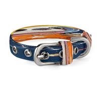 Space Sloth Pet Collar, Oxford Cloth Pet Collar 7.9-10.4 Inch, Soft Breathable Adjustable Dog Collar with Safe Buckle, Durable Wear-Resistant Collar for Puppy Dogs and Cats