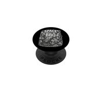 Space Smells Like BBQ Funny Astronaut T-Shirt PopSockets Adhesive PopGrip