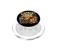Space Smells Like BBQ Funny Astronaut T-Shirt PopSockets PopGrip for MagSafe