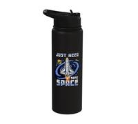 Space Spacecraft Rocket Ship Galaxy SciFi Exploration Astro Stainless Steel Insulated Water Bottle