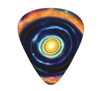 Space Spiral Cosmic Energy Exceptional Guitar Pick – Single-Side Full-Print, Abs Material Plectrum – Diverse Thickness For Varied Music Experience – Ideal For Guitars And Ukuleles,Guitar Pick,