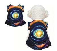 Space Spiral Cosmic Energy Print Pet Breathable T-Shirt Skirt M