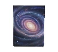 Space Spiral Cosmic Energy Printed 13 Inch Laptop Sleeve PU Leather Shockproof Notebook Computer Bag Cover Tablet Carrying Case