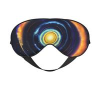 Space Spiral Cosmic Energyprint Travel Office Airplane Night Sleep Shading Blindfold Adjustable Strap Eye Mask