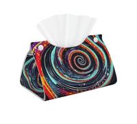 Space Spiral Cosmic Print Oblong Tissue Box Holder Cover For Home Bathroom And Kitchen Living Room Office