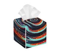 Space Spiral Cosmic Print Tissue Box Square Decor Living Room Bedroom Office Home Holiday Storage Case Gift