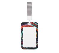 Space Spiral Cosmic Print Vertical Card Badge Holder Appropriate for Teachers Students Doctors Office Staff