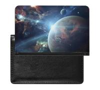 Space Star Passport Cover Protector Rfid Blocking Passport Holder Id Card Holder Secure Travel Wallet Organizer for Passport Tickets Credit Cards, style, One Size