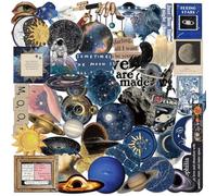 Space Stickers,Cartoon Graffiti Stickers,50Pcs Planet Vinyl Waterproof Decals for Kids Teens,Transparent PET for Phone Laptop Water Bottles Skateboard Computer Phone Luggage Guitar Car Gifts