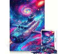 Space Submarine 1000 Pieces Jigsaw Puzzles for Teenagers Boost Memory Stress Release Premium Cut Cherished Gift 38x26cm