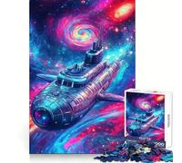 Space Submarine Hard Jigsaw Puzzle for Adults 1000 Pieces Recall Upgrade Gentle Relax Clear Cut Unique Gift 50x75cm