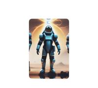 Space Suit And Boots Pattern Car Air Fresheners 4 Pcs Rectangle Hanging Aromatherapy Tablets Scented Fresheners For Bedroom Bathroom