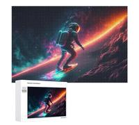 Space Surfing Adventure-5 Puzzle for Adults, 1000 PCS, Illustrated Jigsaw Edition, A Focused Activity for Patient Adult Puzzlers, at Home