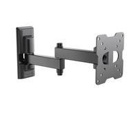SPACE SYSTEM FULLMOTION 100 Dual Arm Wall Mount for 14" to 25" Flat Panel TV VESA 50-75-100 Black