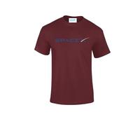 Space T-Shirt - Astronaut Graphic Tee - Unisex Sci-Fi Space Lover Shirt - Casual Cotton Short Sleeve NASA Fan Gift Inspired Space X t-Shirt Kid's Adult - Kids Unisex Printed T-Shirt Burgundy