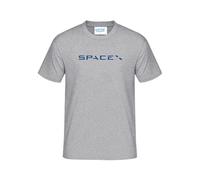 Space T-Shirt - Astronaut Graphic Tee - Unisex Sci-Fi Space Lover Shirt - Casual Cotton Short Sleeve NASA Fan Gift Inspired Space X t-Shirt Kid's Adult - Kids Unisex Printed T-Shirt Grey