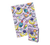 Space Theme 3D Visual Jigsaw Puzzle, 120 Pieces, Educational Kids Toy with Astronaut and Rocket Design