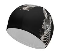 Space Themed Art Flamingo in Water Women Adult Waterproof Swimming Cap Bathing Caps for Women, Long and Short Hair