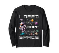 Space Themed Astrology Related Gift Astronaut Galaxy Lover Long Sleeve T-Shirt