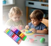 Space Themed Modeling Clay for Kids DIY Handicrafts Educational Play Doh Like Toy Lightweight Art Supplies (B, 23x10x8)