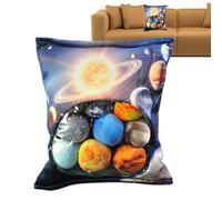 Space Throw Pillow - Cute Doll Soft Cushion Room Decor | Space Pillow With Eight Planets Doll Set - for Boys Girls Living Room Nursery Playroom Study Sofa Bed Home Office Car