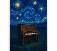 Space Time | Blank Music Notebook | 10 Staves Per Page | 8.5"x11" | 125 Pages | Double Sided: For Creativity, learning and having fun: Starry Night Cover