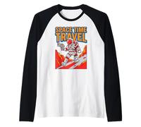 Space Time Travel Science Fiction Fan Enthusiast Continuum Raglan Baseball Tee